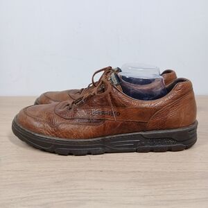 Mephisto Runoff Brown Leather Lace Up Comfort Air Jet System Sneakers 1341